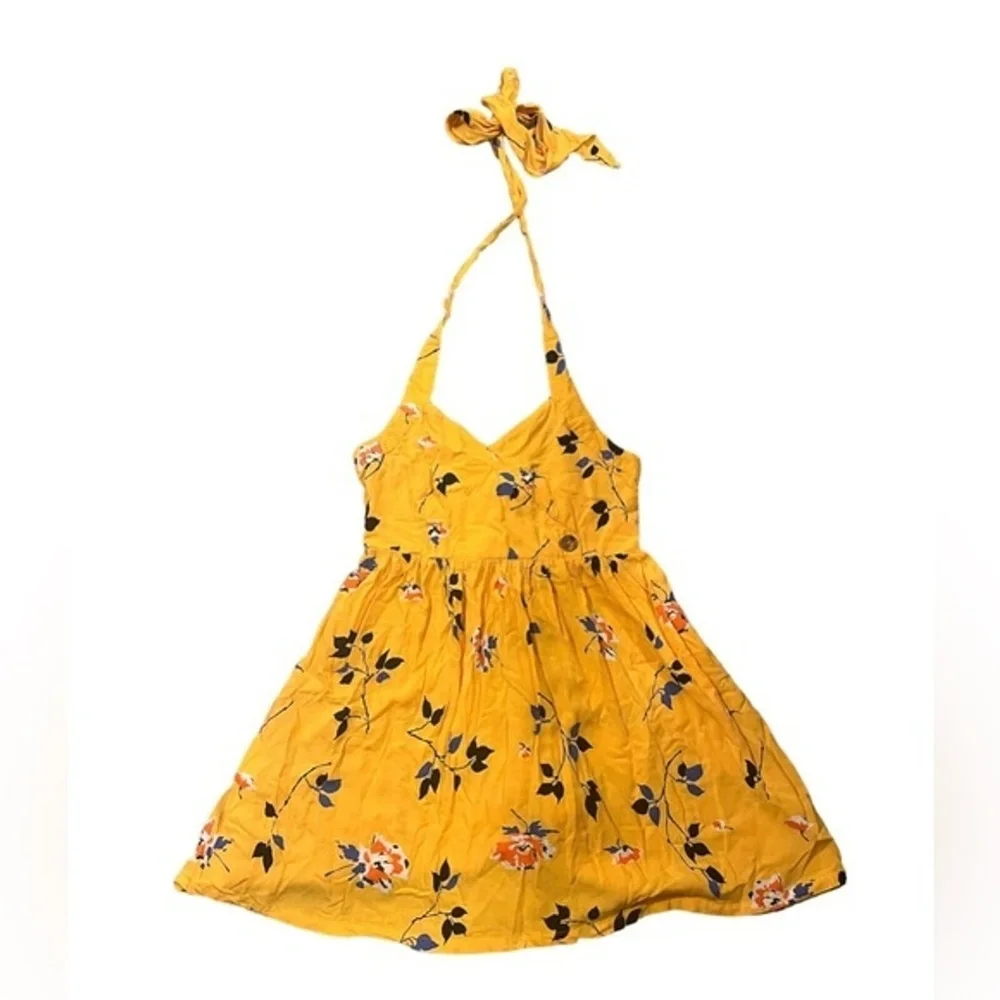 Urban Outfitters Pippa Halter‎ Mini Floral Dress Size Small Petite